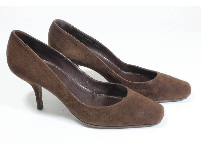 Sergio Rossi Pumps aus Wildleder in Braun 38.5 - Ansicht 3