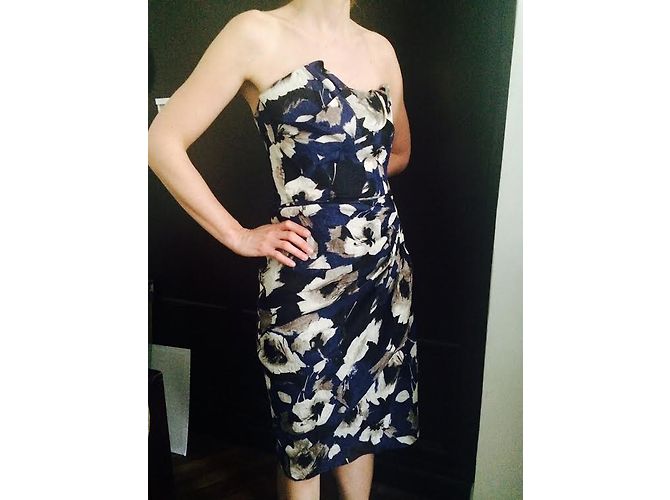 Lanvin Seidenkleid Blau Größe 40 - Ansicht 3