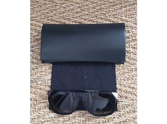 Gafas de sol oversize Saint Laurent negras Negro - vista 3