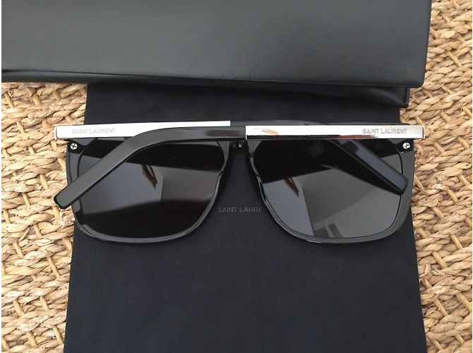 Gafas de sol oversize Saint Laurent negras Negro - vista 4