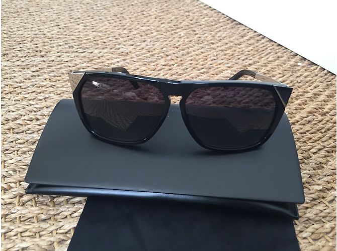 Gafas de sol oversize Saint Laurent negras Negro - vista 7