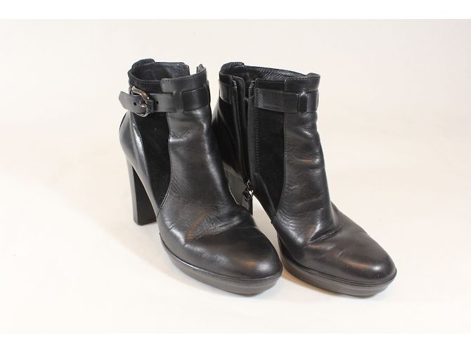 Stivaletti Tod's in pelle nera Nero - vista 4