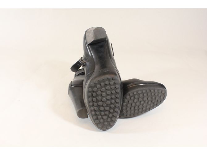 Stivaletti Tod's in pelle nera Nero - vista 9