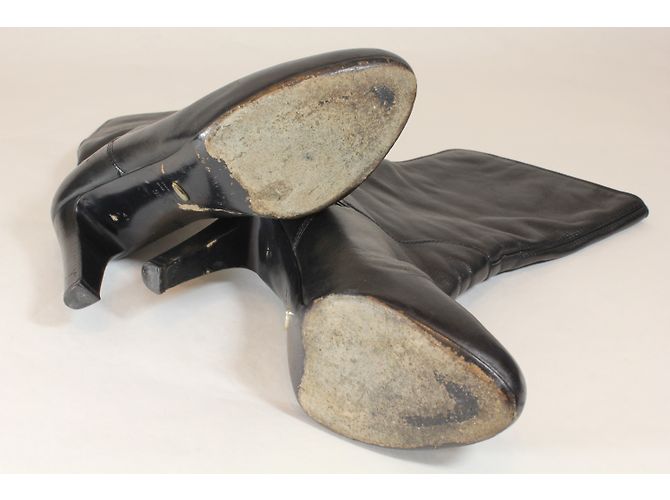 Stivaletti Sergio Rossi in pelle nera 38.5 Nero - vista 5