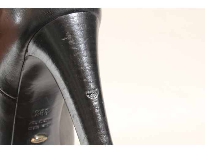 Stivaletti Sergio Rossi in pelle nera 38.5 Nero - vista 8