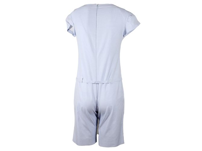 Playsuit Courreges Azul de Algodão Tamanho 38 - vista 2