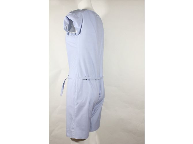 Playsuit Courreges Azul de Algodão Tamanho 38 - vista 4