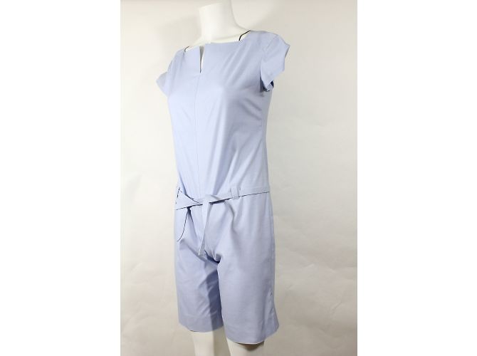 Playsuit Courreges Azul de Algodão Tamanho 38 - vista 5