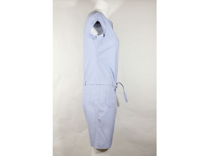 Playsuit Courreges Azul de Algodão Tamanho 38 - vista 6
