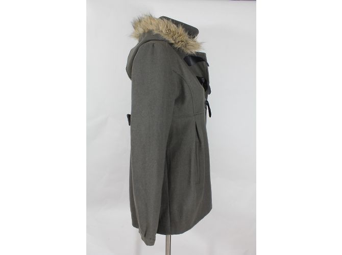 Autre Marque Abrigo duffle coat Bizzbee caqui de lana - vista 4