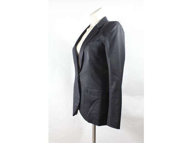 Barbara Bui Blazer Schwarz Wolle Größe 38 - Ansicht 3
