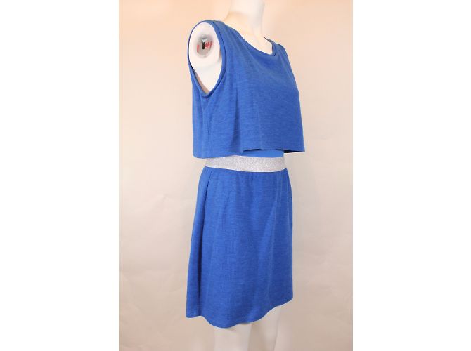Vestido Tralala Claudie Pierlot de algodón azul - vista 10