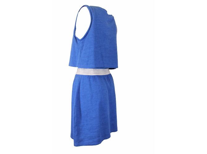Vestido Tralala Claudie Pierlot de algodón azul - vista 5