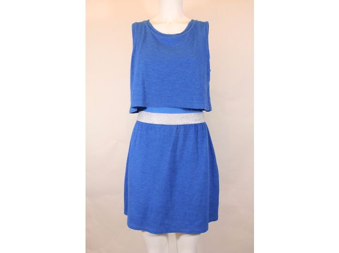Vestido Tralala Claudie Pierlot de algodón azul - vista 6