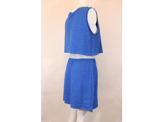 Vestido Tralala Claudie Pierlot de algodón azul - vista 9