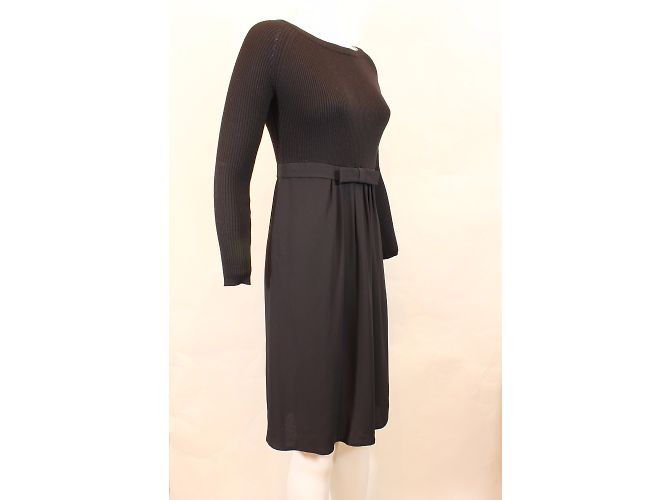 Tara Jarmon Ramy Kleid schwarz Viscose - Ansicht 10