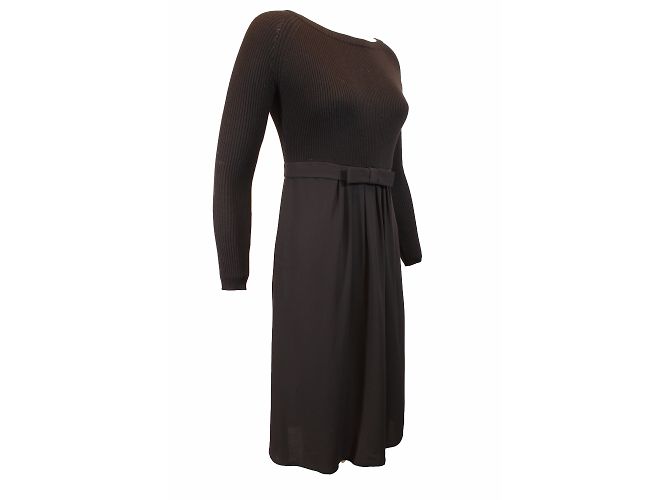 Tara Jarmon Ramy Kleid schwarz Viscose - Ansicht 4