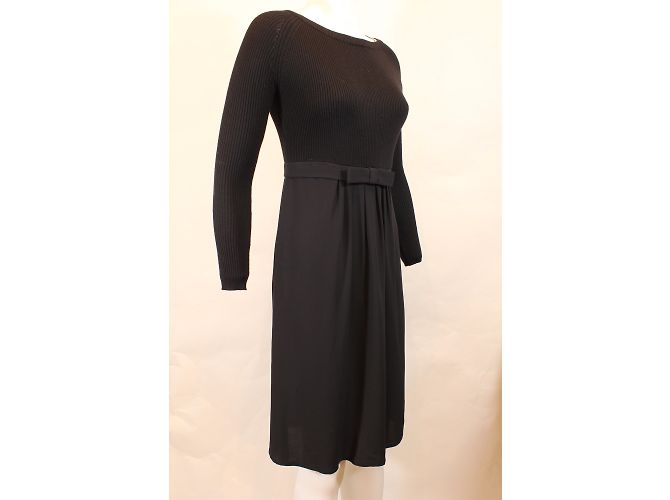 Tara Jarmon Ramy Kleid schwarz Viscose - Ansicht 6