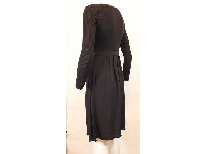 Tara Jarmon Ramy Kleid schwarz Viscose - Ansicht 8