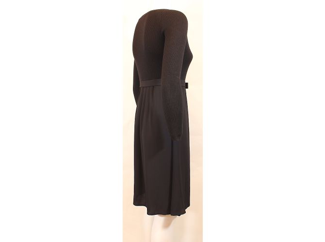 Tara Jarmon Ramy Kleid schwarz Viscose - Ansicht 9