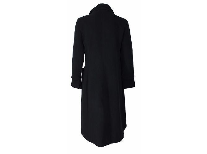 Abrigo de lana negro Zapa Talla 40 - vista 2