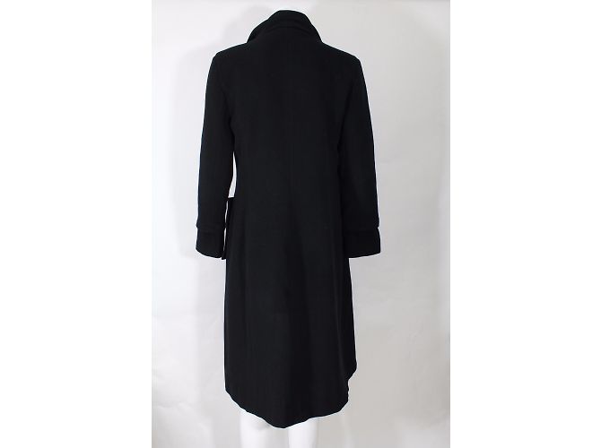 Abrigo de lana negro Zapa Talla 40 - vista 8