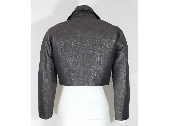 Completo Abito da Sera e Bolero Paule Ka Lana e Seta Marrone - vista 11