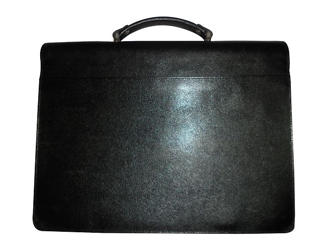 Lancel Porte-documents en cuir noir - vue 2