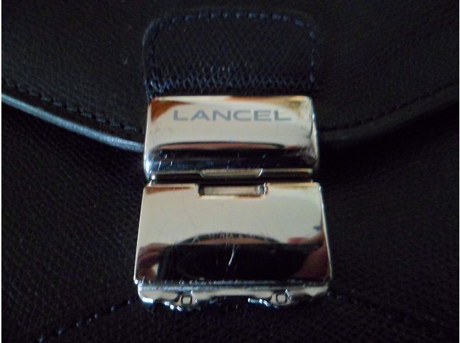 Lancel Porte-documents en cuir noir - vue 3