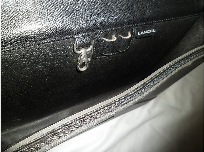 Lancel Porte-documents en cuir noir - vue 5