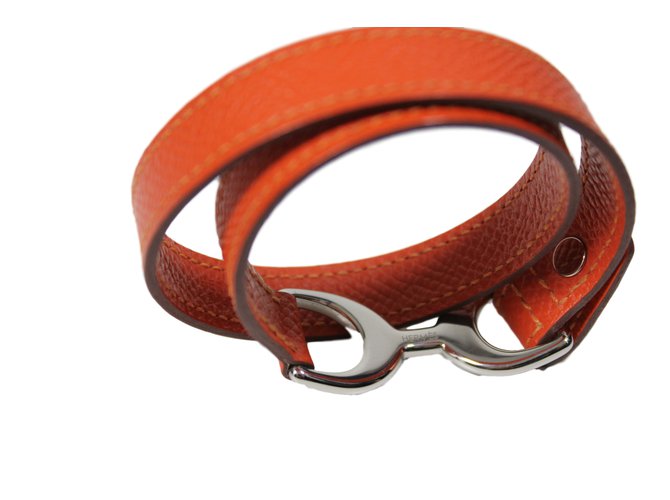 Hermès Pulseiras Laranja - vista 3