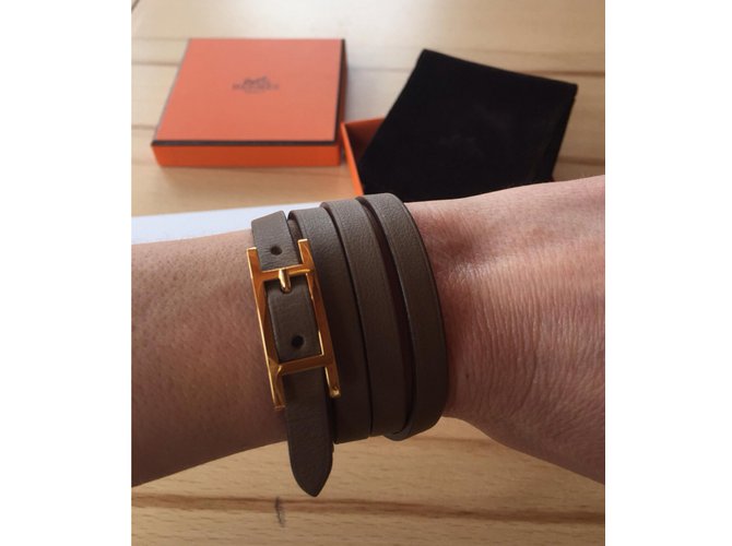 Hermès Armbänder Taupe - Ansicht 4