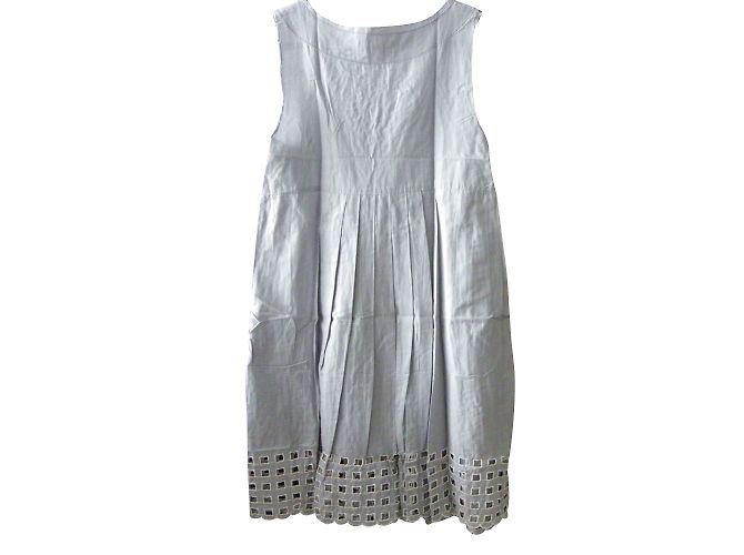 Vestido Scarlett Roos Gris de Algodón Sin Mangas - vista 2