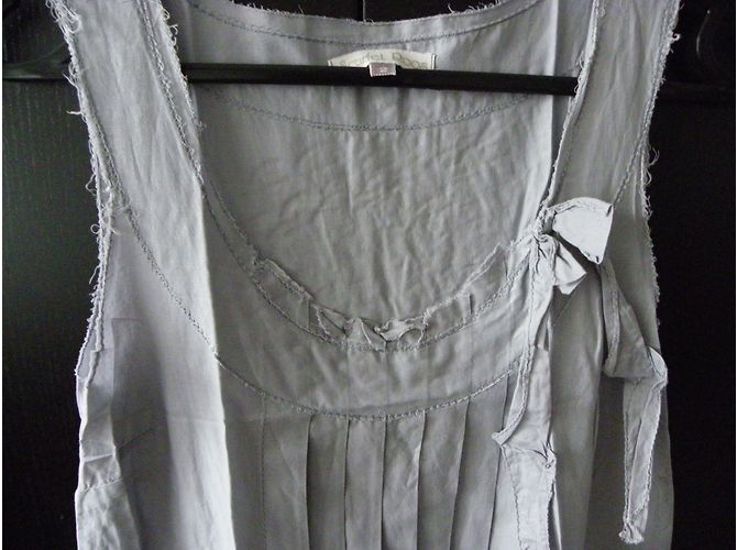 Vestido Scarlett Roos Gris de Algodón Sin Mangas - vista 3