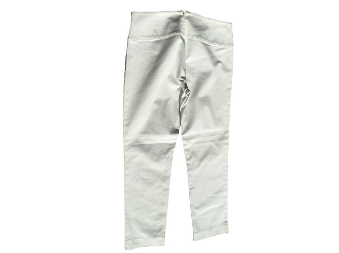 Pantalones Dsquared2 Blancos de Algodón Corte 7/8 - vista 2