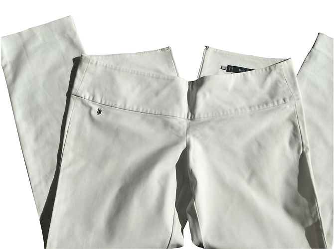 Pantalones Dsquared2 Blancos de Algodón Corte 7/8 - vista 3