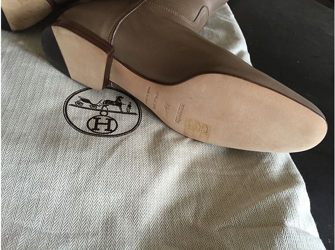 Hermès Boots Beige - view 3