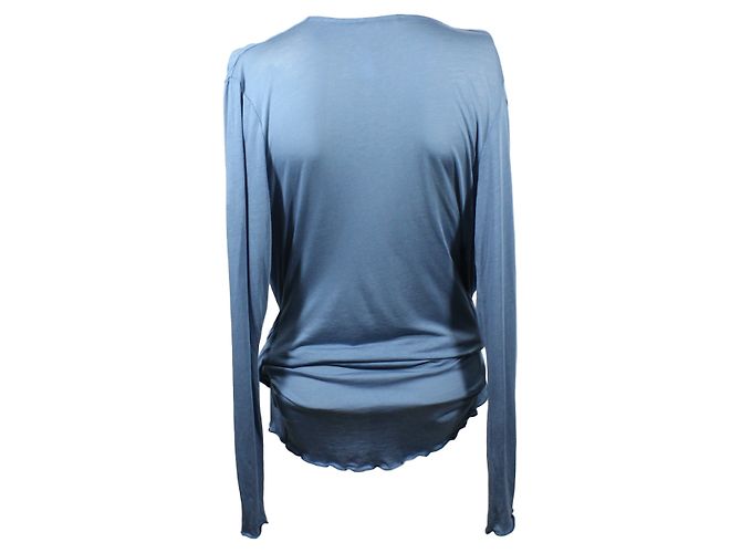Autre Marque Top Sisley blu stile cache-coeur XS - vista 2