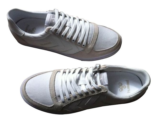Autre Marque Hummel Sneaker Weiß Stoff Größe 42 - Ansicht 2