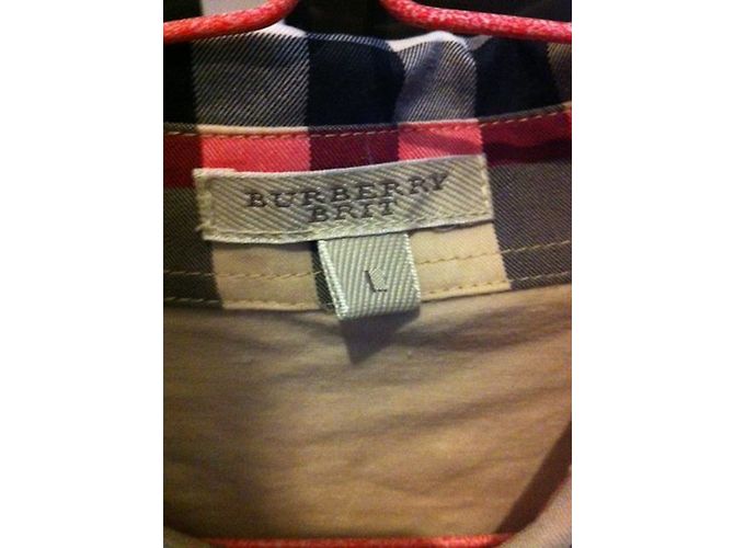 Polo Burberry Brit Beige de Algodón - vista 2
