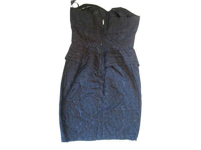 Jean Paul Gaultier Schwarzes Kleid aus Polyester Größe 36 - Ansicht 2