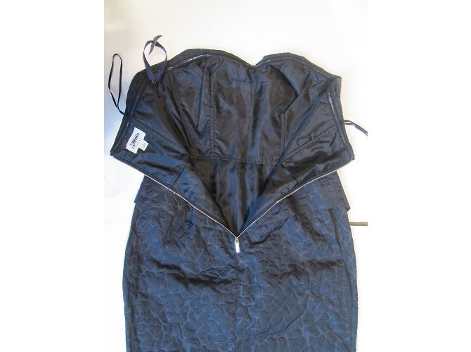 Jean Paul Gaultier Schwarzes Kleid aus Polyester Größe 36 - Ansicht 3