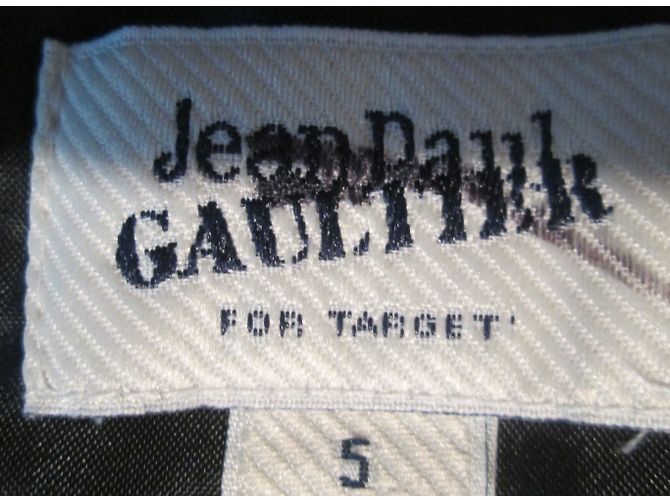Jean Paul Gaultier Schwarzes Kleid aus Polyester Größe 36 - Ansicht 7