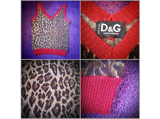 Dolce & Gabbana Top Sin Mangas Estampado Leopardo Algodón Estampado de leopardo - vista 2