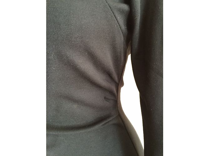 Autre Marque LIL St Germain Schwarzes Kleid asymmetrischer Ausschnitt - Ansicht 5