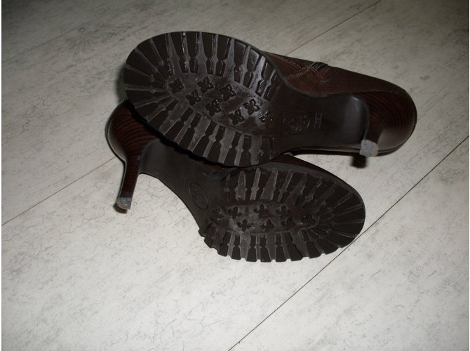 Botines Ash de cuero marrón Castaño - vista 3