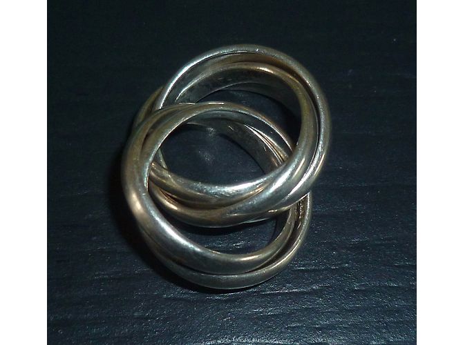 Autre Marque Versani Triple Band Ring aus 925 Sterling Silber Größe 54 - Ansicht 4