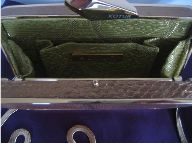 Clutch in legno Kotur Rosewood Joret oro D'oro - vista 4