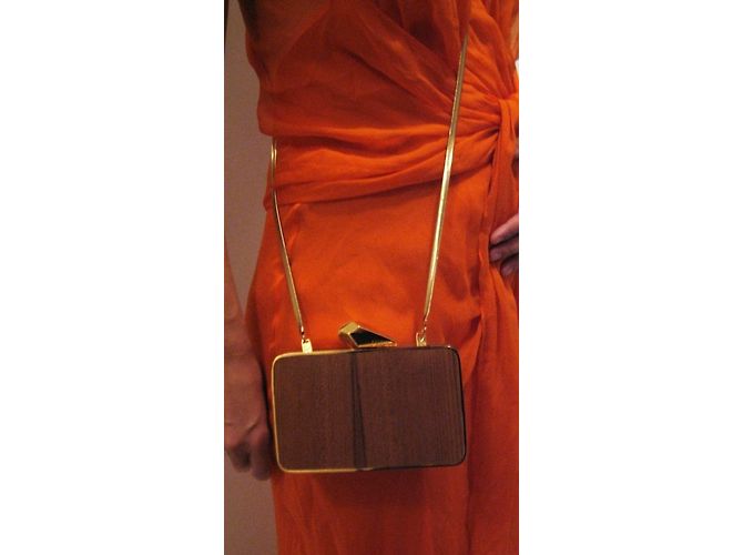 Clutch in legno Kotur Rosewood Joret oro D'oro - vista 5