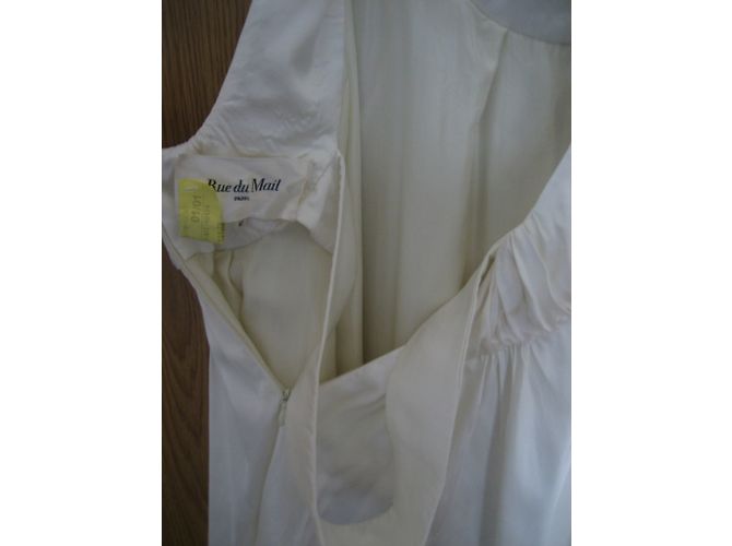 Autre Marque Vestido de viscosa blanca satinada Martine Sitbon Blanco - vista 7